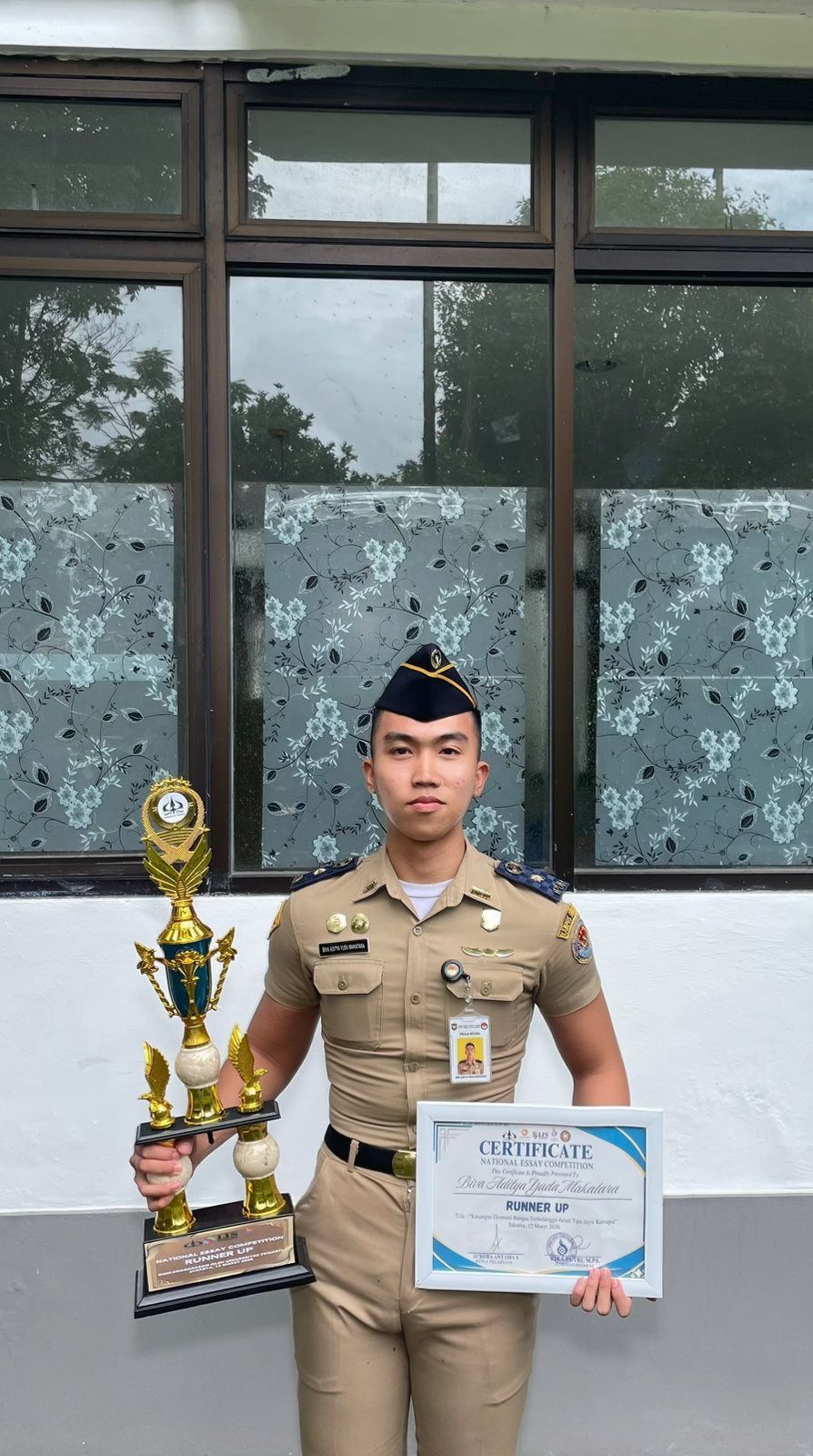 IPDN, ipdn, Biva Aditya, Praja Muda asal Lampung Raih 1st Runner Up National Essay Competition