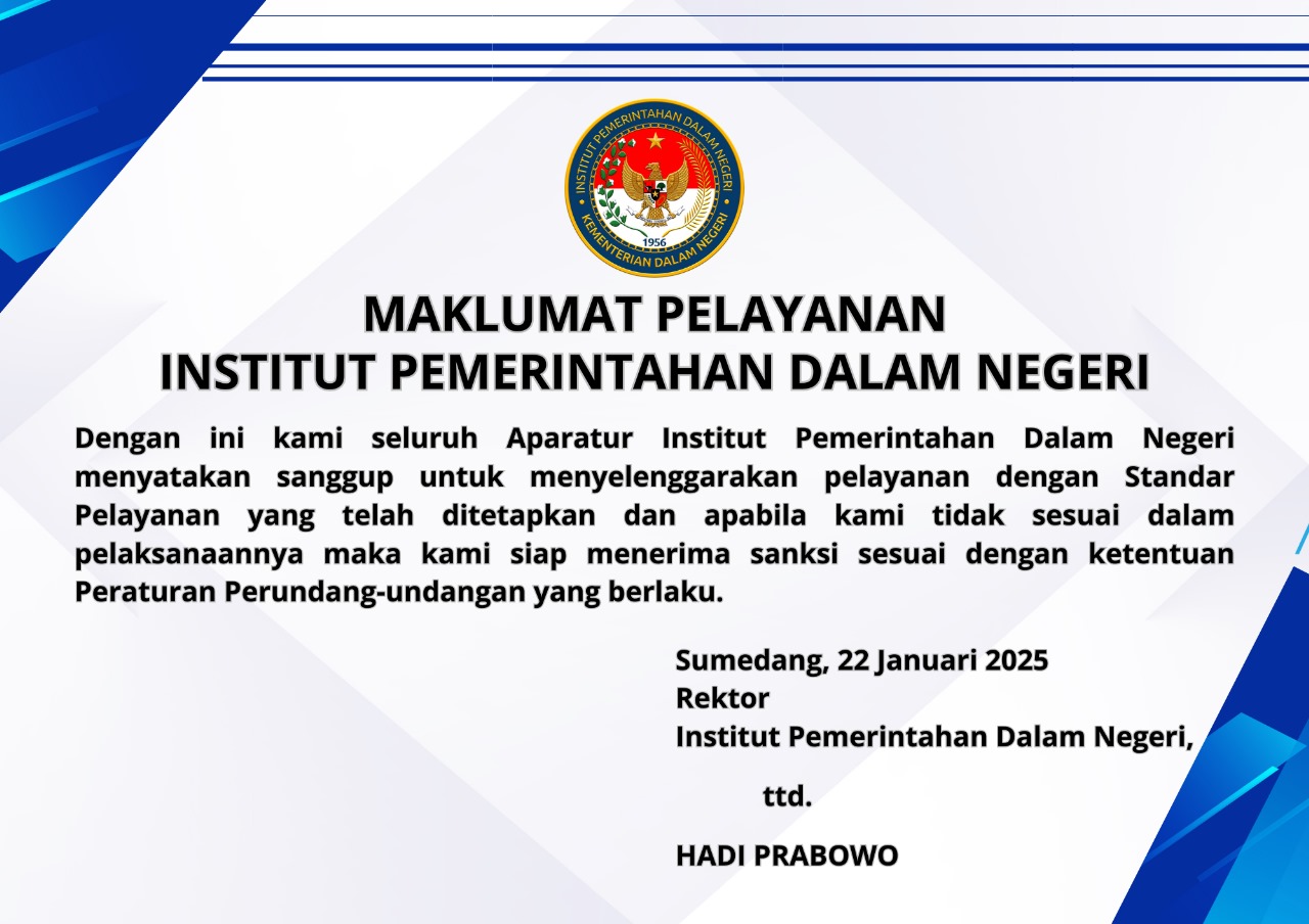 IPDN, ipdn, Maklumat Pelayanan