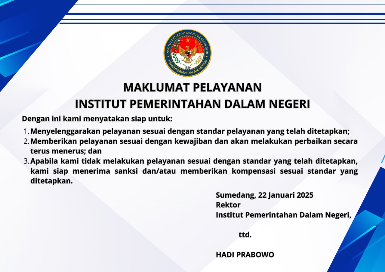 IPDN, ipdn, Maklumat Pelayanan